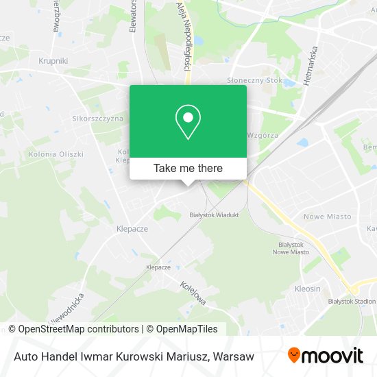 Карта Auto Handel Iwmar Kurowski Mariusz