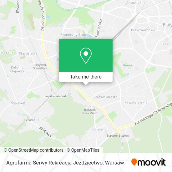 Agrofarma Serwy Rekreacja Jezdziectwo map