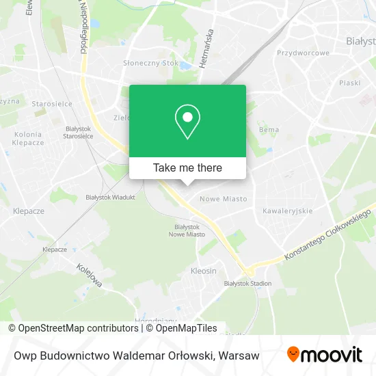 Карта Owp Budownictwo Waldemar Orłowski