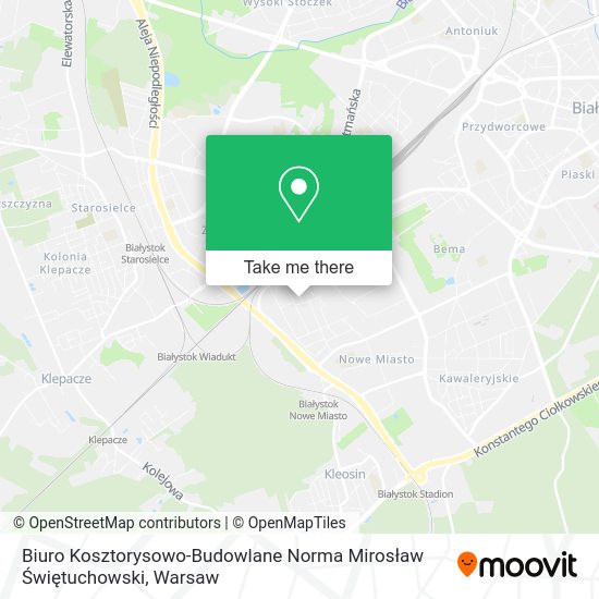 Biuro Kosztorysowo-Budowlane Norma Mirosław Świętuchowski map