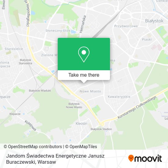 Jandom Świadectwa Energetyczne Janusz Buraczewski map