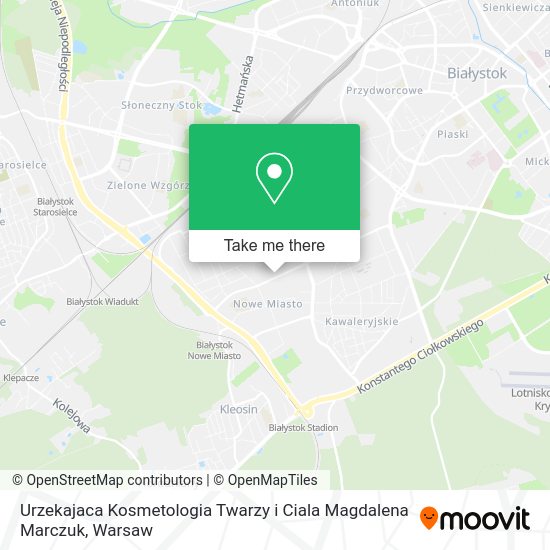 Urzekajaca Kosmetologia Twarzy i Ciala Magdalena Marczuk map