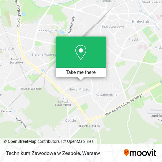 Technikum Zawodowe w Zespole map