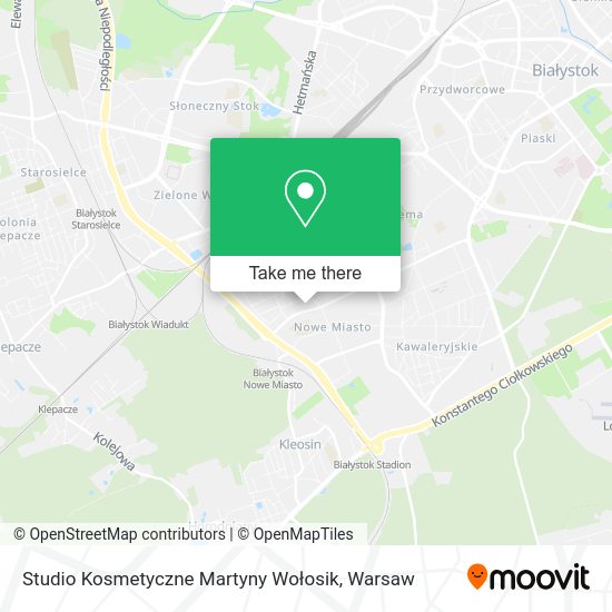 Studio Kosmetyczne Martyny Wołosik map