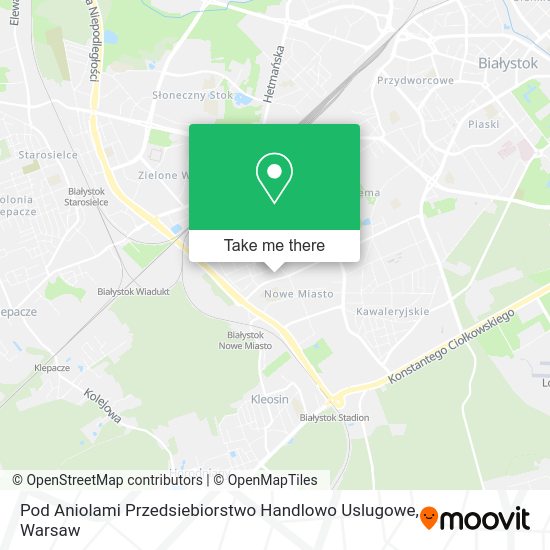 Pod Aniolami Przedsiebiorstwo Handlowo Uslugowe map