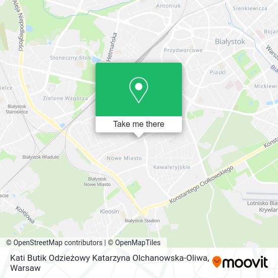 Карта Kati Butik Odzieżowy Katarzyna Olchanowska-Oliwa