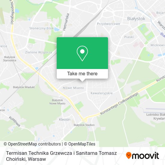 Termisan Technika Grzewcza i Sanitarna Tomasz Choiński map