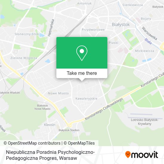 Niepubliczna Poradnia Psychologiczno-Pedagogiczna Progres map