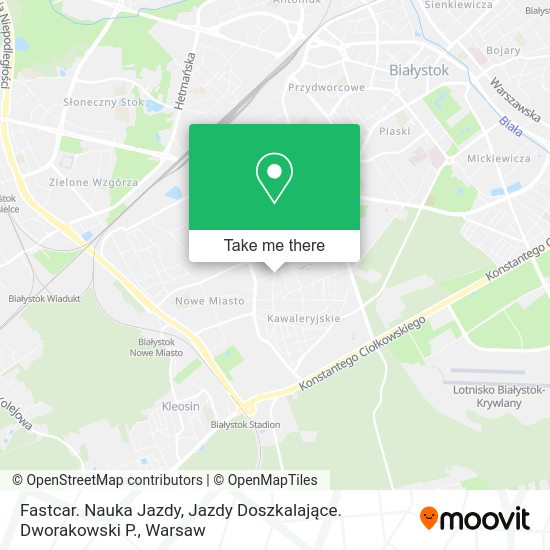 Fastcar. Nauka Jazdy, Jazdy Doszkalające. Dworakowski P. map