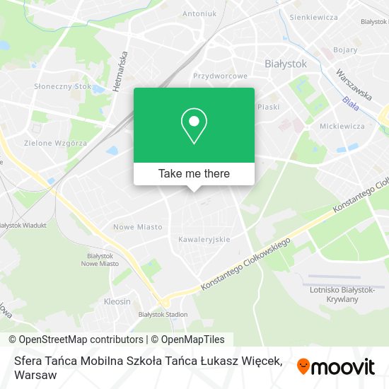 Sfera Tańca Mobilna Szkoła Tańca Łukasz Więcek map