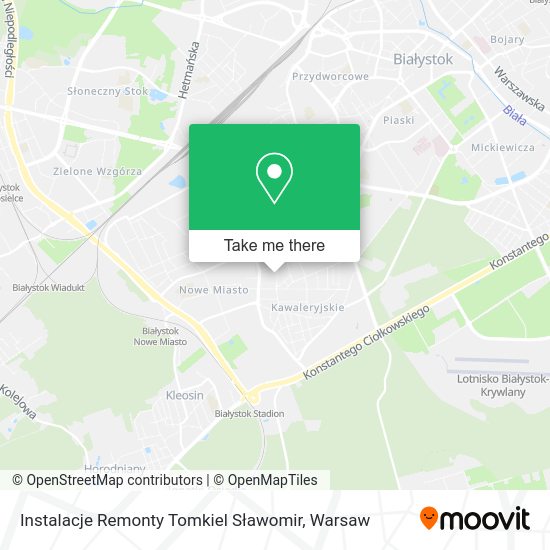 Instalacje Remonty Tomkiel Sławomir map