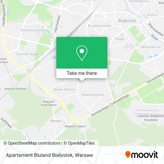 Apartament Bluland Białystok map