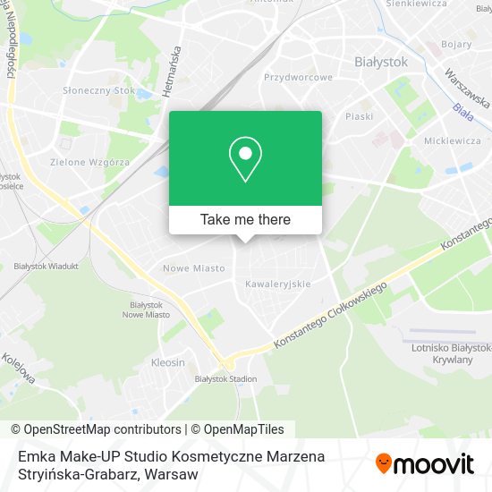 Emka Make-UP Studio Kosmetyczne Marzena Stryińska-Grabarz map