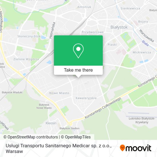 Usługi Transportu Sanitarnego Medicar sp. z o.o. map