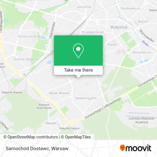 Карта Samochod Dostawc