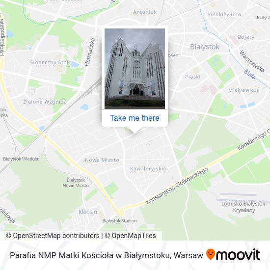 Parafia NMP Matki Kościoła w Białymstoku map