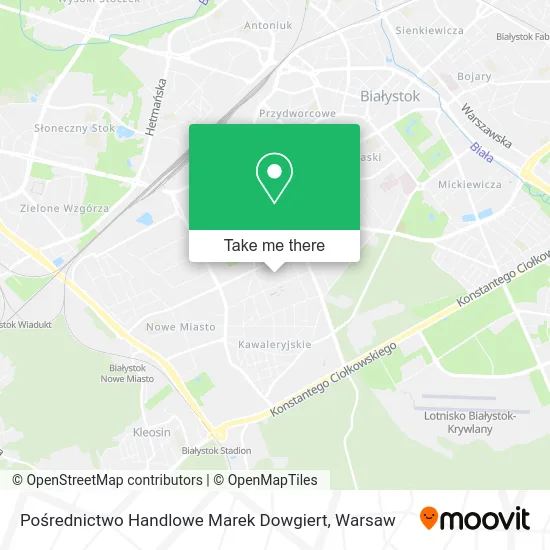Pośrednictwo Handlowe Marek Dowgiert map