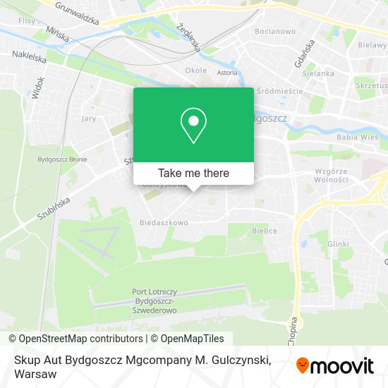 Карта Skup Aut Bydgoszcz Mgcompany M. Gulczynski