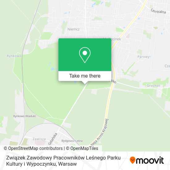 Związek Zawodowy Pracowników Leśnego Parku Kultury i Wypoczynku map