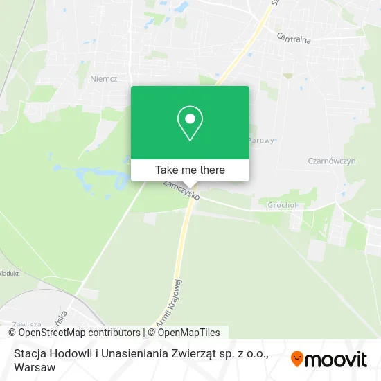 Карта Stacja Hodowli i Unasieniania Zwierząt sp. z o.o.