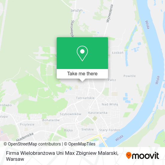 Firma Wielobranżowa Uni Max Zbigniew Malarski map