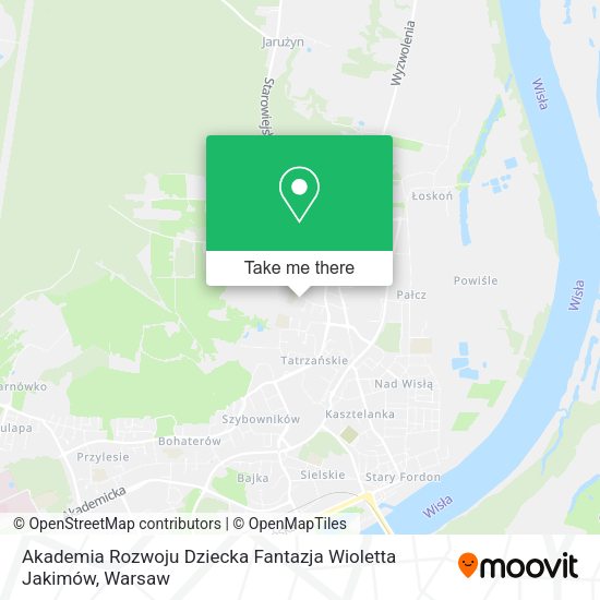 Akademia Rozwoju Dziecka Fantazja Wioletta Jakimów map