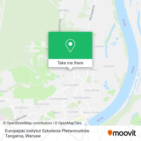 Europejski Instytut Szkolenia Płetwonurków Tangaroa map