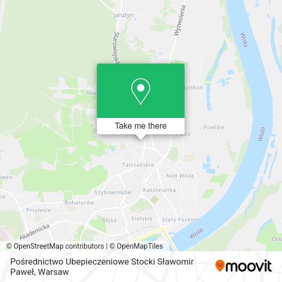 Pośrednictwo Ubepieczeniowe Stocki Sławomir Paweł map