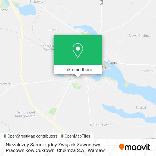 Niezależny Samorządny Związek Zawodowy Pracowników Cukrowni Chełmża S.A. map