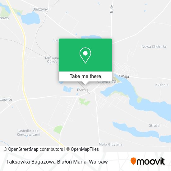 Taksówka Bagażowa Białoń Maria map