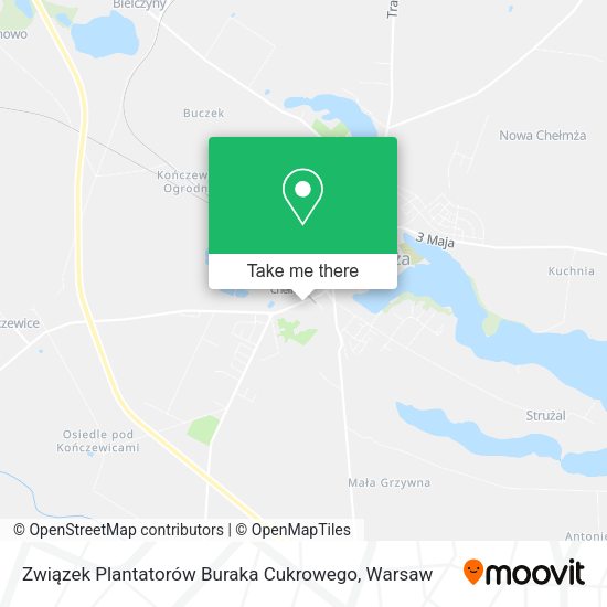 Związek Plantatorów Buraka Cukrowego map