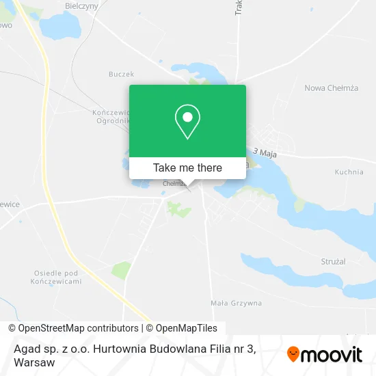 Карта Agad sp. z o.o. Hurtownia Budowlana Filia nr 3