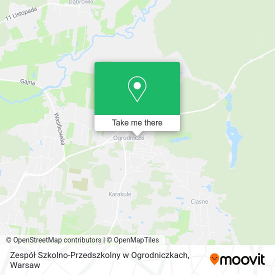 Zespół Szkolno-Przedszkolny w Ogrodniczkach map