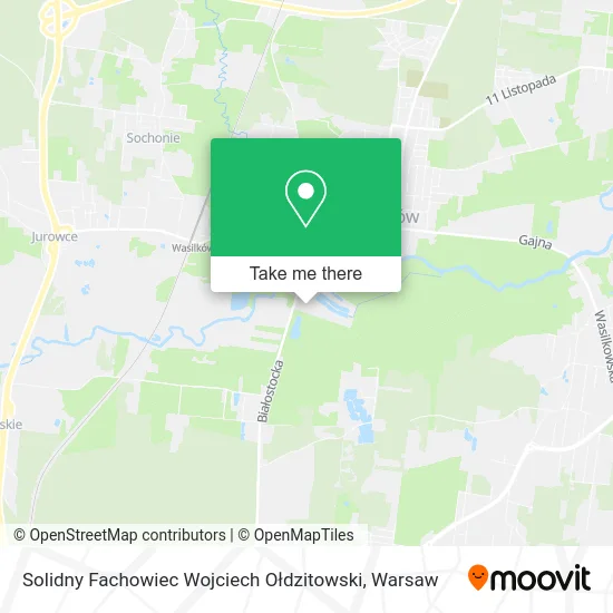 Solidny Fachowiec Wojciech Ołdzitowski map