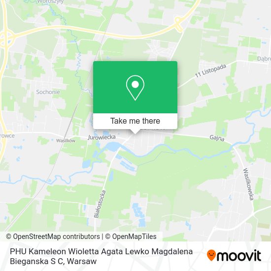 PHU Kameleon Wioletta Agata Lewko Magdalena Bieganska S C map