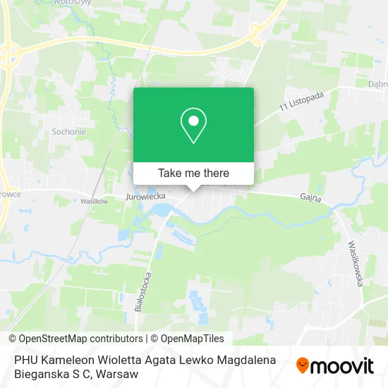 Карта PHU Kameleon Wioletta Agata Lewko Magdalena Bieganska S C
