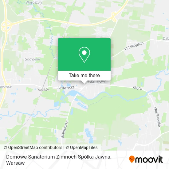 Карта Domowe Sanatorium Zimnoch Spólka Jawna