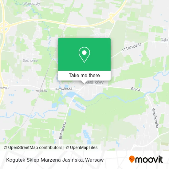 Карта Kogutek Sklep Marzena Jasińska