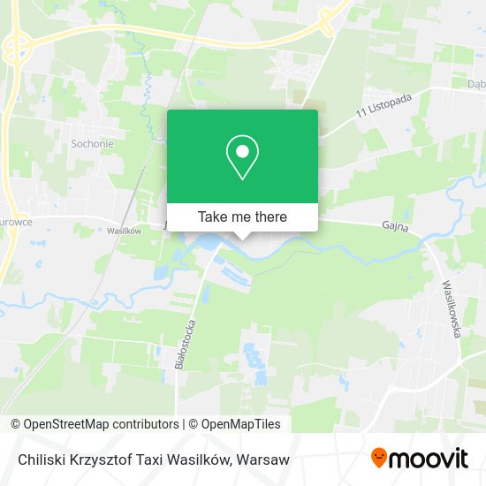 Chiliski Krzysztof Taxi Wasilków map