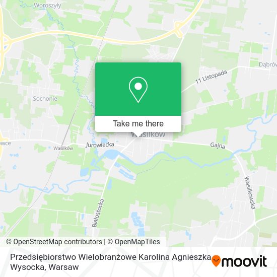 Przedsiębiorstwo Wielobranżowe Karolina Agnieszka Wysocka map