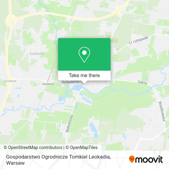 Карта Gospodarstwo Ogrodnicze Tomkiel Leokadia