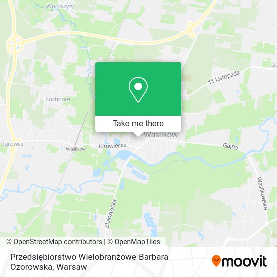 Przedsiębiorstwo Wielobranżowe Barbara Ozorowska map