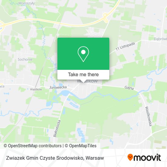 Zwiazek Gmin Czyste Srodowisko map