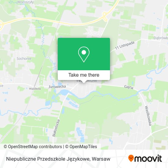 Niepubliczne Przedszkole Językowe map