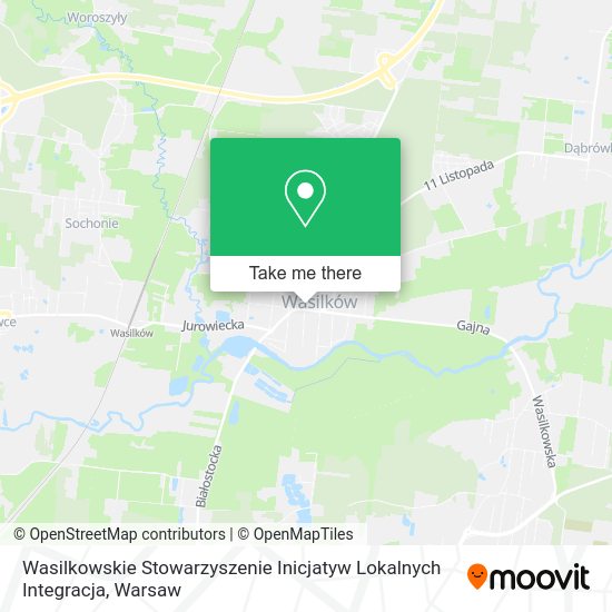 Wasilkowskie Stowarzyszenie Inicjatyw Lokalnych Integracja map