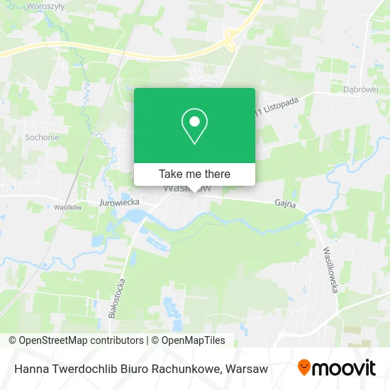 Карта Hanna Twerdochlib Biuro Rachunkowe