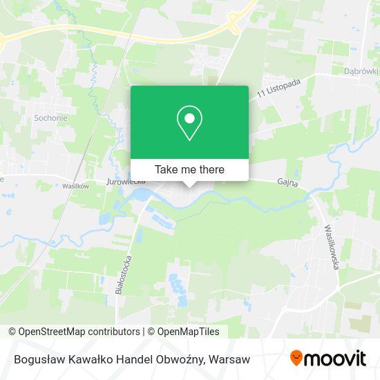 Bogusław Kawałko Handel Obwoźny map