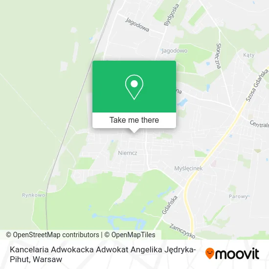 Карта Kancelaria Adwokacka Adwokat Angelika Jędryka-Pihut