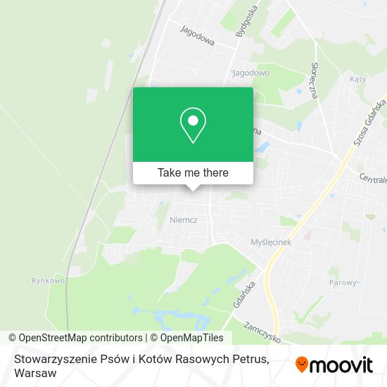 Stowarzyszenie Psów i Kotów Rasowych Petrus map