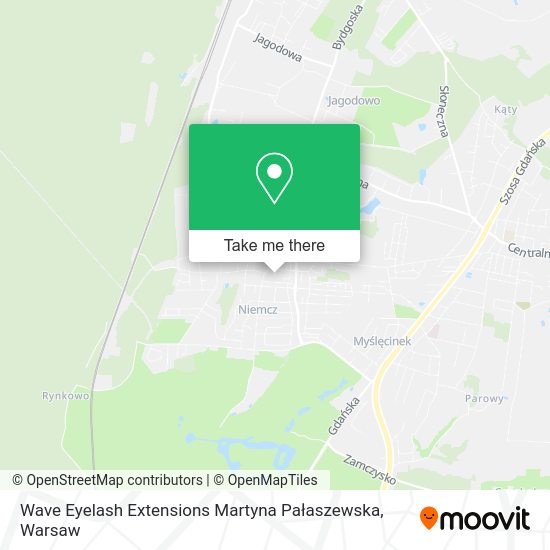 Wave Eyelash Extensions Martyna Pałaszewska map